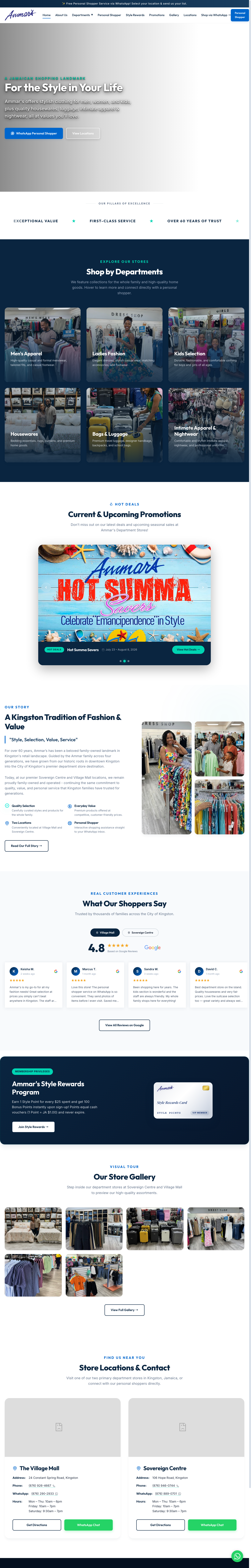 Ammar's Jamaica website preview